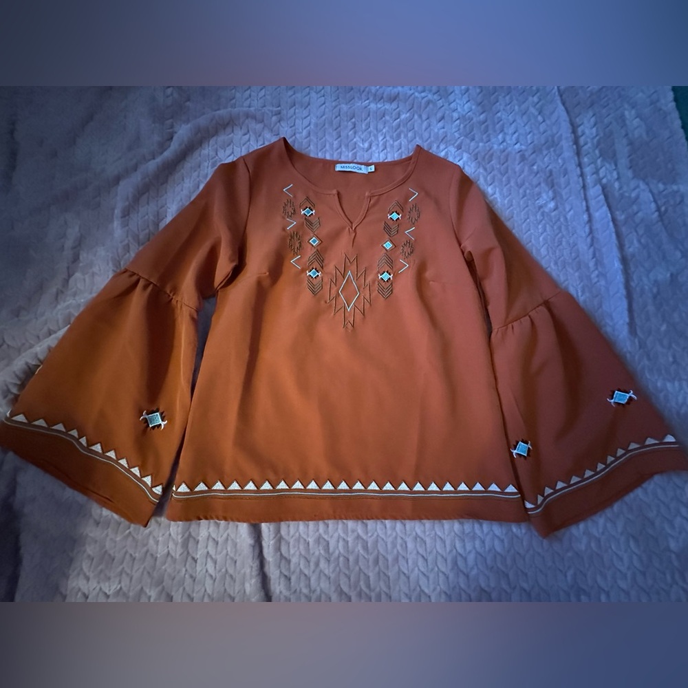 Rust Blouse with tool
